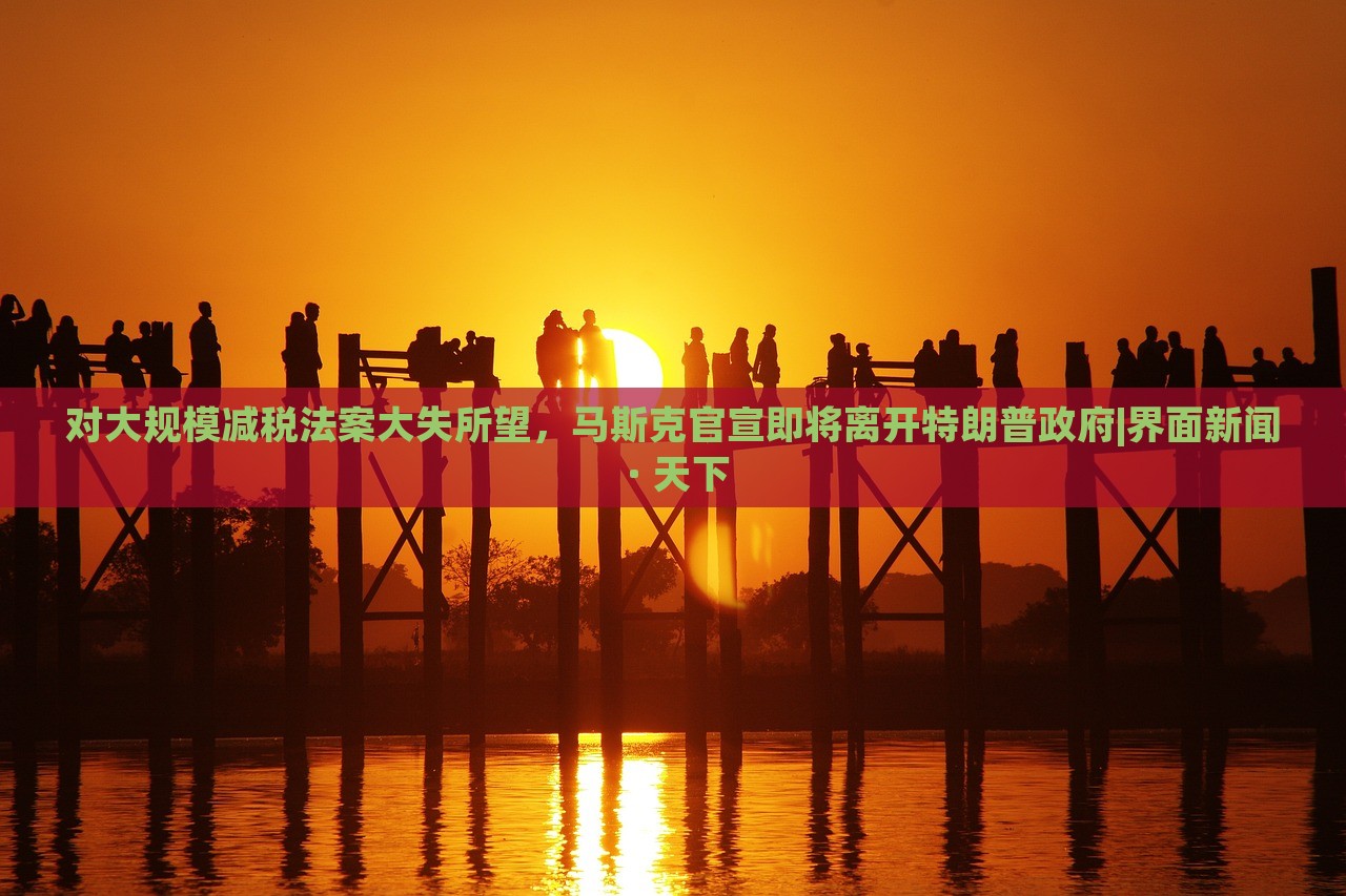 對(duì)大規(guī)模減稅法案大失所望，馬斯克官宣即將離開(kāi)特朗普政府|界面新聞 · 天下