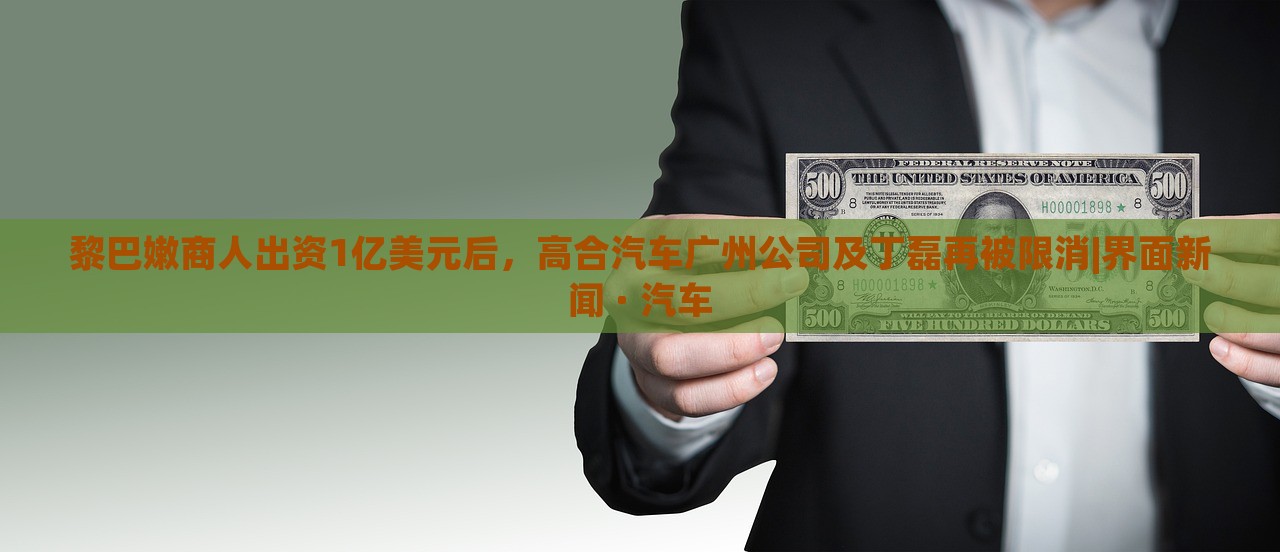 黎巴嫩商人出資1億美元后，高合汽車廣州公司及丁磊再被限消|界面新聞 · 汽車