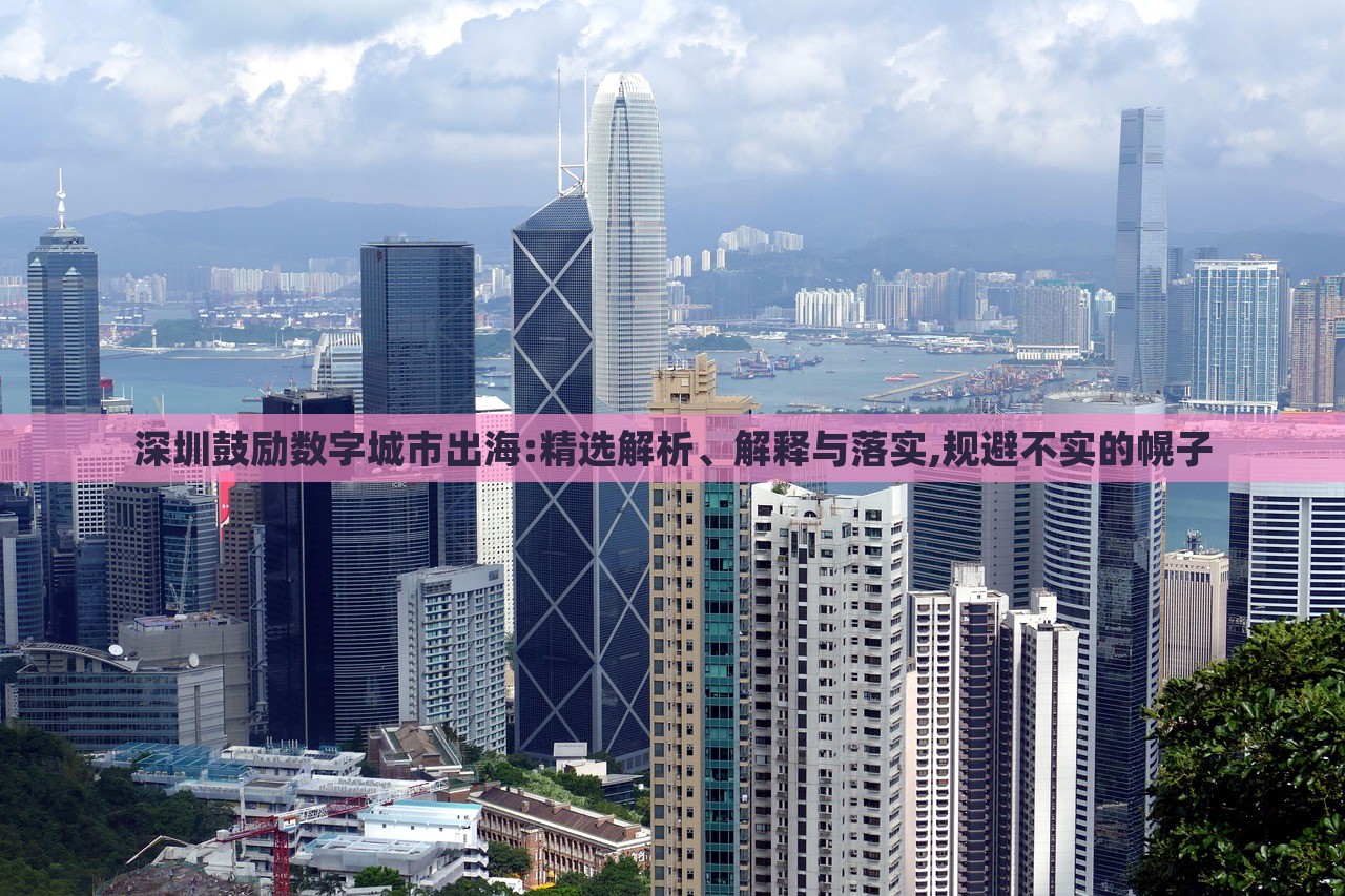 深圳鼓勵(lì)數(shù)字城市出海:精選解析、解釋與落實(shí),規(guī)避不實(shí)的幌子